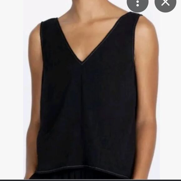 Nwt johnny was CALME black drape tank top - Picture 1 of 6
